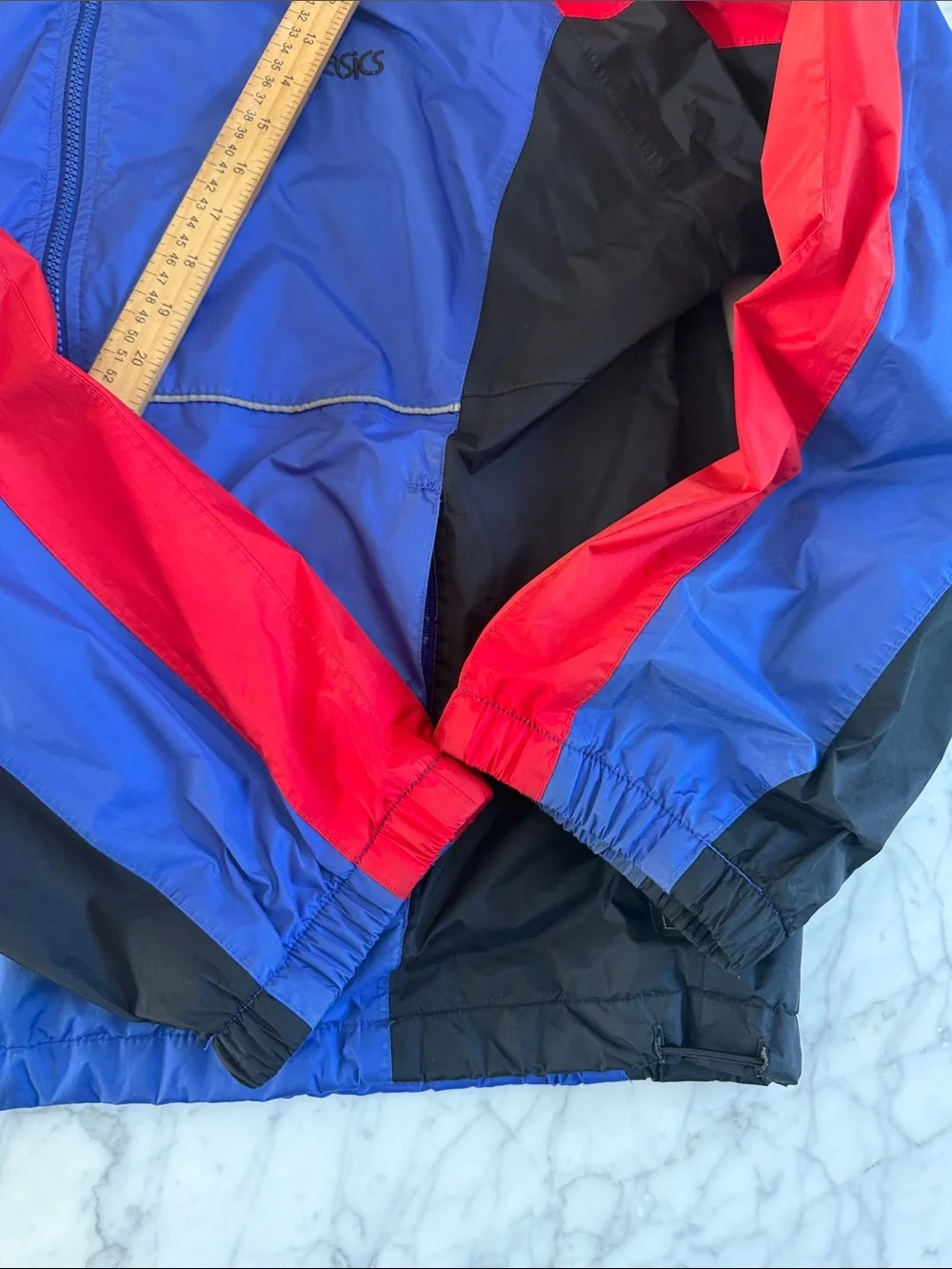 Vintage Asics Sz L Windbreaker Mens Goretex Full Zip Lightweight Jacket 90s